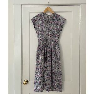 Vintage Liberty London Origin Floral Cotton Dress SZ S